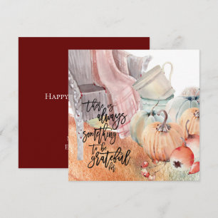 Gratise Quote Watercolor Happy thanksgiving Kort
