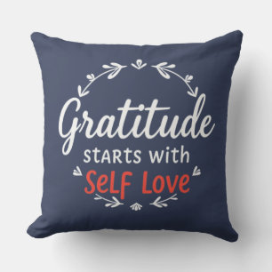 Gratise & Self Kärlek-citat Kudde