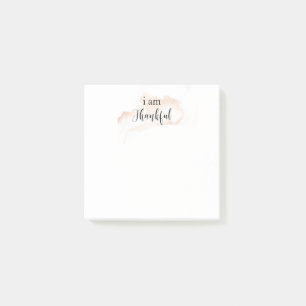 *~* Gratitude Affirmation Ro Guld I ÄR THANKFUL Post-it Block