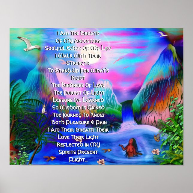 Gratitude Ancestor-Dikt Poster (Framsidan)