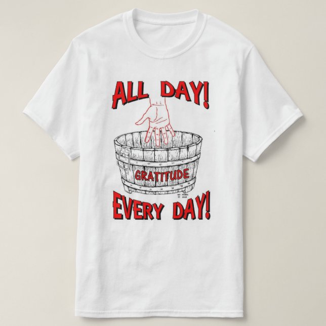 GRATITUDE BUCKET T SHIRT (Design framsida)