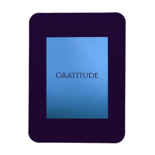 "Gratitude" - flexibel fotomagnet Magnet