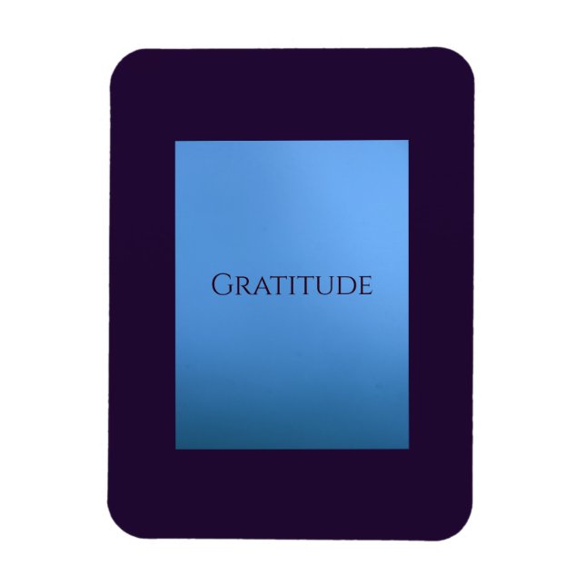 "Gratitude" - flexibel fotomagnet Magnet (Vertikal)
