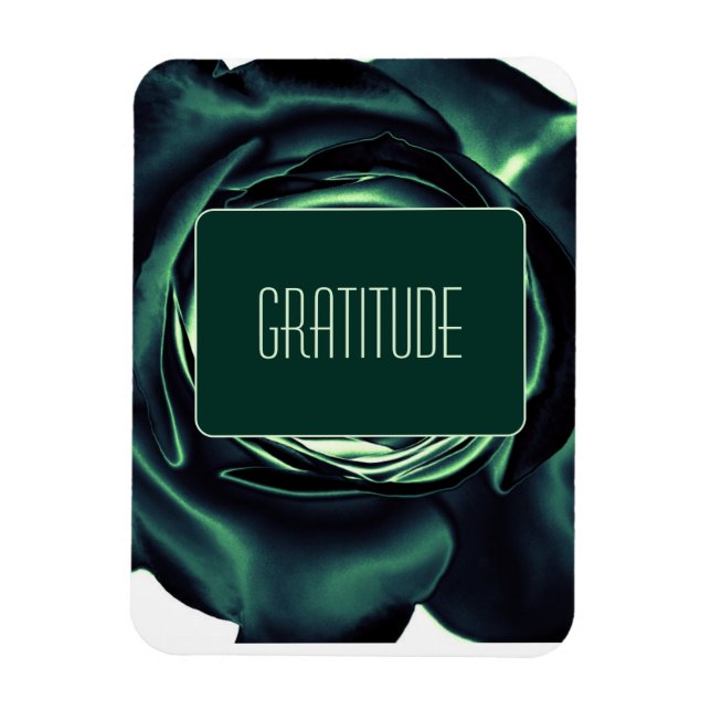 "Gratitude" - flexibel fotomagnet Magnet (Vertikal)