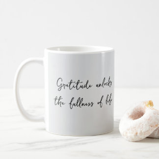 Gratitude Inspirational Quote Mug Kaffemugg