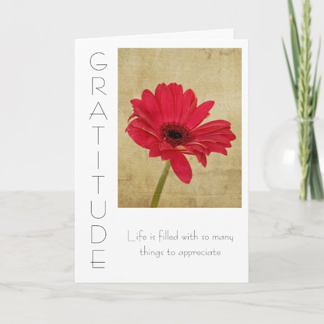 Gratitude-inspirationskort Kort (Framsida)