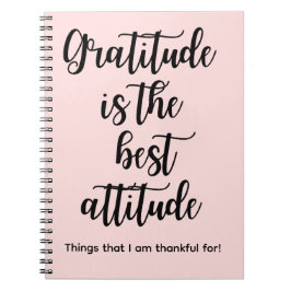 Gratitude is the best Attitude Pink Journal Book Anteckningsbok