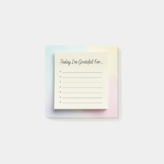 "Gratitude Journal", anteckningar Post-it Block