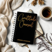 Gratitude Journal I Modern Calligraphy Notebook