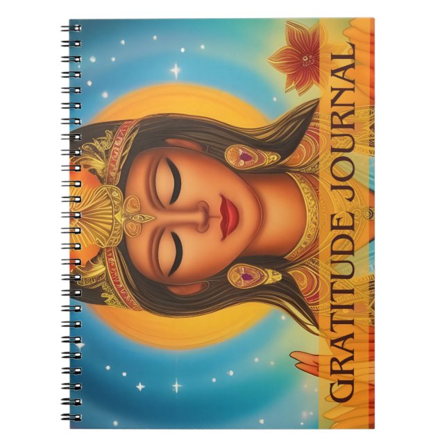 Gratitude Journal Spiral fotopatbok - foto Anteckningsbok (Framsidan)