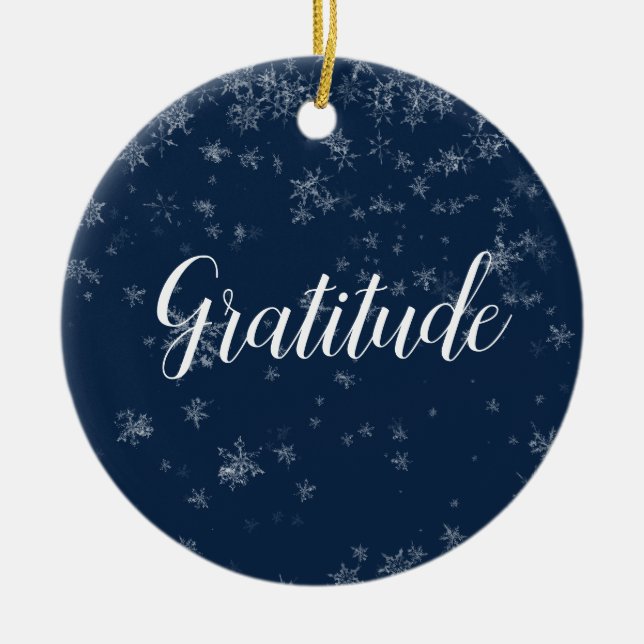 Gratitude jul Ornament (Framsidan)