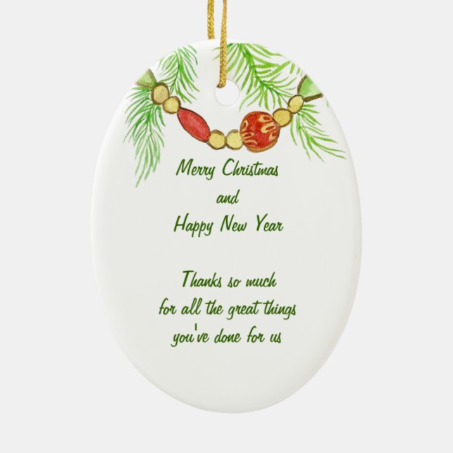 Gratitude jul Ornament (Baksidan)