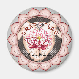 Gratitude Lotus magnet