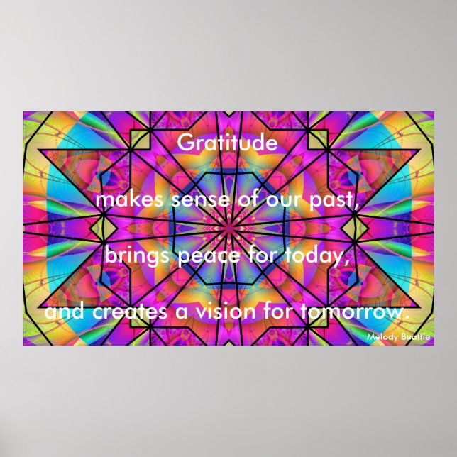 "Gratitude Makes Sense" Poster (Framsidan)