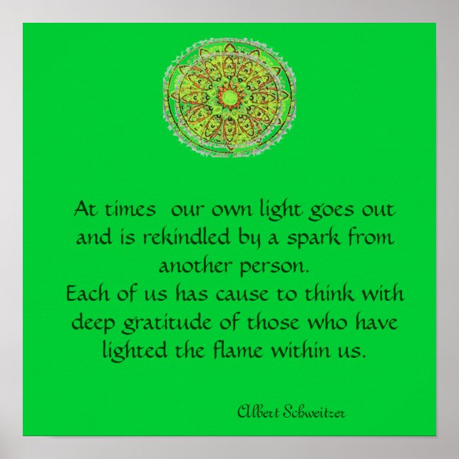 Gratitude Mandala Poster (Framsidan)