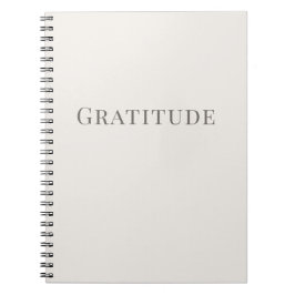 Gratitude – Minimal Typography Anteckningsbok