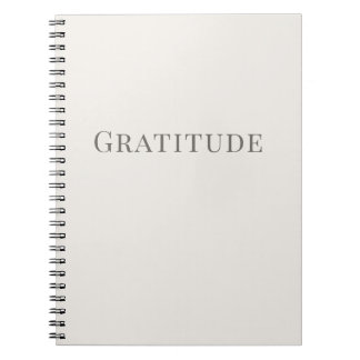 Gratitude – Minimal Typography Anteckningsbok