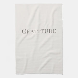 Gratitude – Minimal Typography Design Kökshandduk
