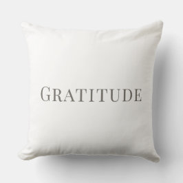 Gratitude – Minimal Typography Design Kudde
