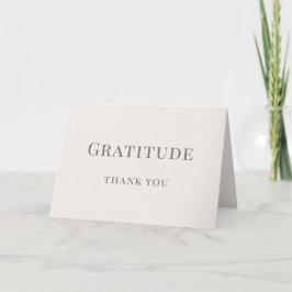 Gratitude - Minimalist  Tack Kort