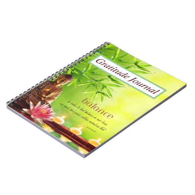 GRATITUDE NOTEBOOK JOURNAL ANTECKNINGSBOK (Vänstra Sidan)