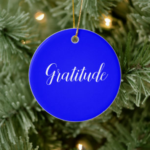 Gratitude-ornament Julgransprydnad Keramik
