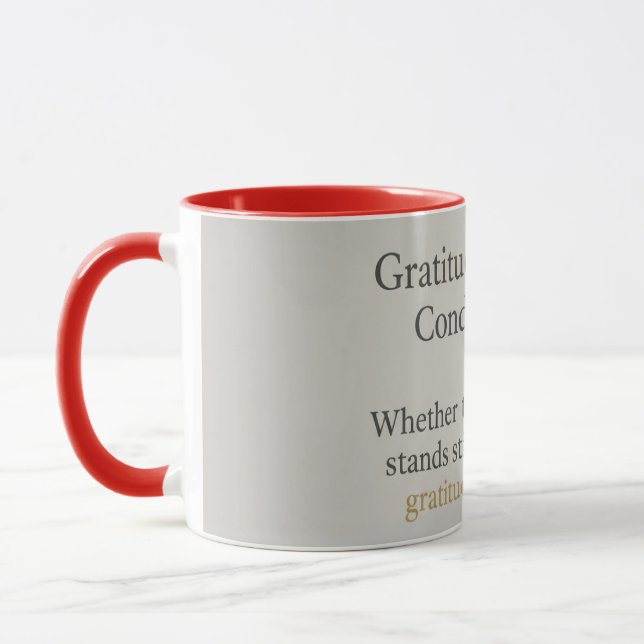 Gratitude Remains: Inspirational Affirmation Zen Mugg (Vänster)