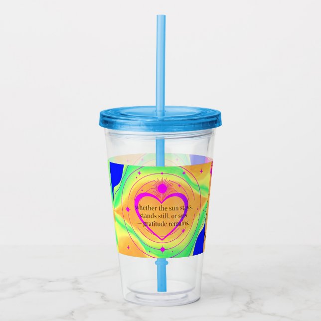 Gratitude Remains™: Love & Intention | Inspiration Take Away Mugg (Framsida)