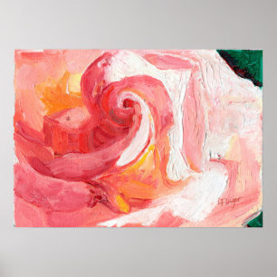 Gratitude Rosa ros Poster