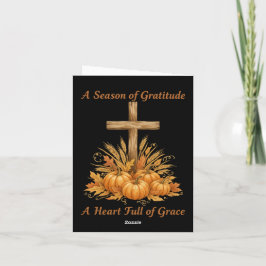 Gratitude Season Thanksgiving Card Helgkort