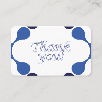 Gratitude Thank You Card - 3.54 x 2.165 Visitkort
