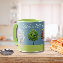 Gratitude Through the Four Seasons Trees Mugg