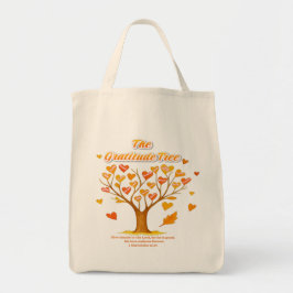 "Gratitude Träd" Livsmedel Tote Bag Tygkasse