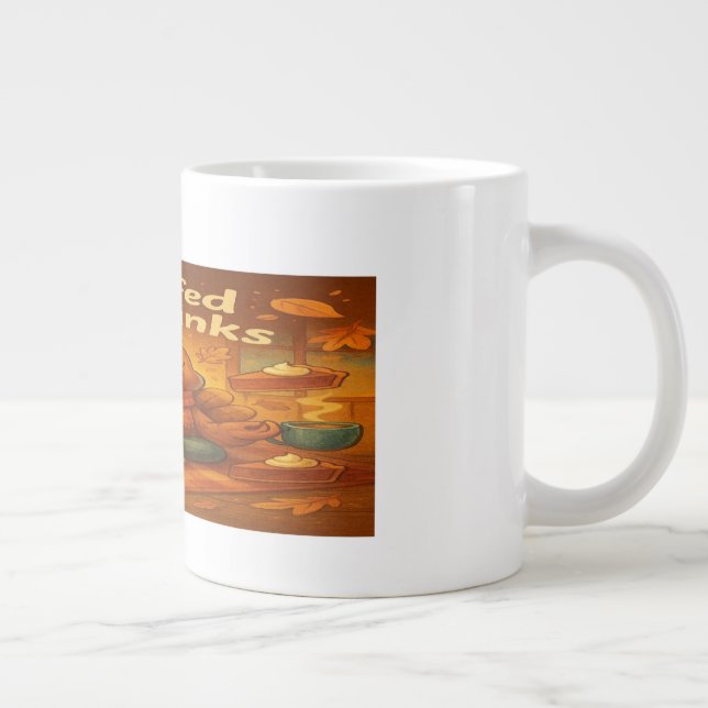 Gratitude Turkey Mug- Feast on Meaning Jumbo Mugg (Höger)