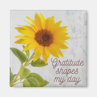 Gratitudformer min dag Positive Quote Solros Magnet
