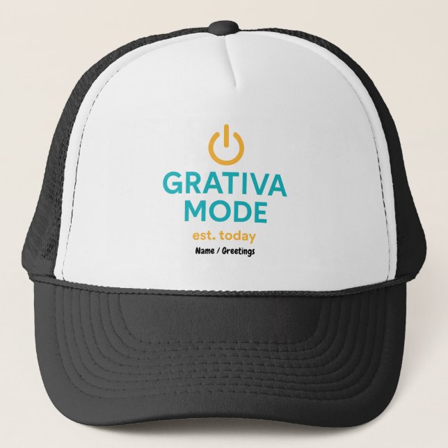 Grativa Mode Motiverande Citat Daglig Positivitet Keps (Framsida)