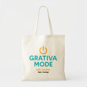 Grativa Mode Motiverande Citat Daglig Positivitet Tygkasse