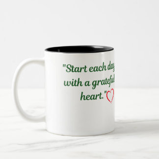 "Gratnice Heart - Inspirational Mugg" Två-Tonad Mugg