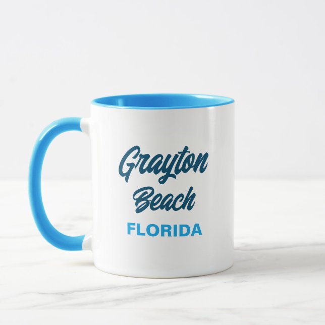 Gråton Strand Florida Kaffemugg (Vänster)
