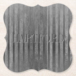 Gråtonade Ombre-randiga Pappersunderlägg Underlägg Papper