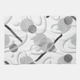 "Grått Abstrakt" Köksduk Kökshandduk