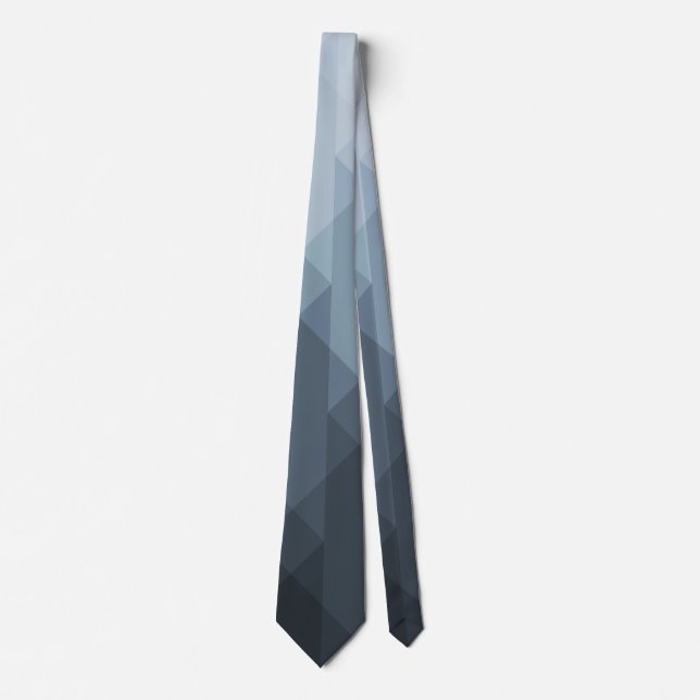 Grått Abstrakt Neck Tie Slips (Framsida)