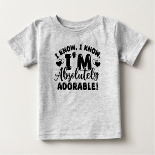 Grått Adsible Baby T-shirt