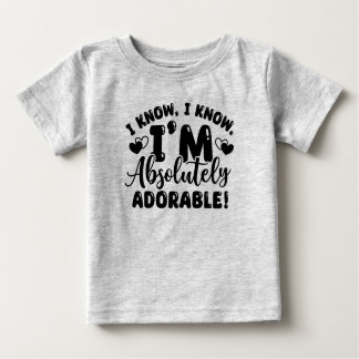Grått Adsible Baby T-shirt