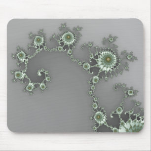 Grått Alien - Fractal Mousepad Musmatta