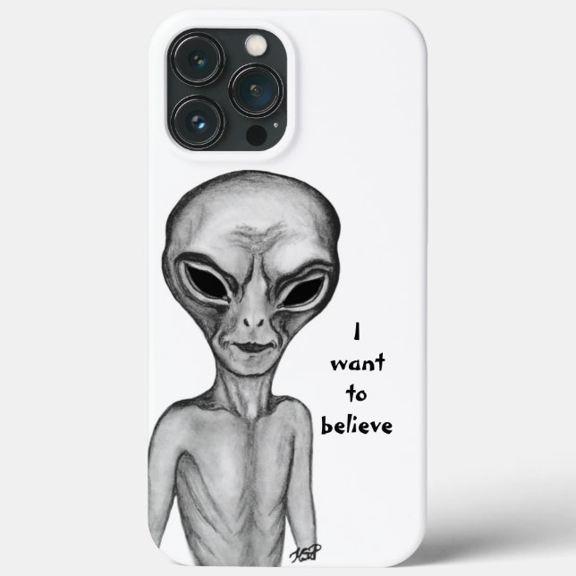 Grått Alien, jag vill tro (Baksida)
