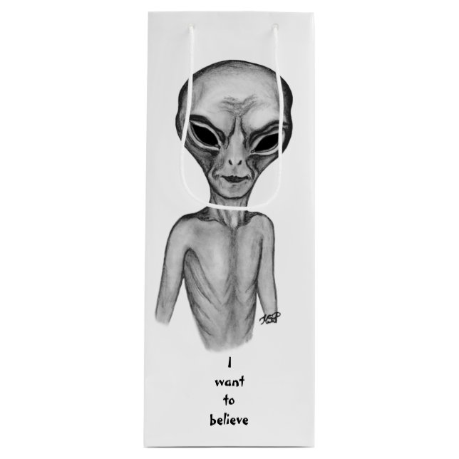 Grått Alien, jag vill tro (Framsidan)