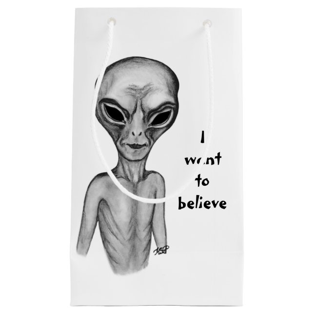 Grått Alien, jag vill tro (Framsidan)