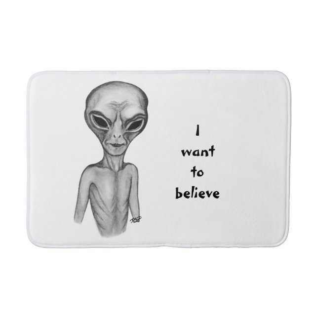 Grått Alien, jag vill tro Badrumsmatta (Framsidan)