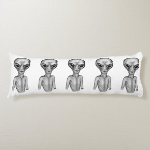 Grått Alien Kroppskudde